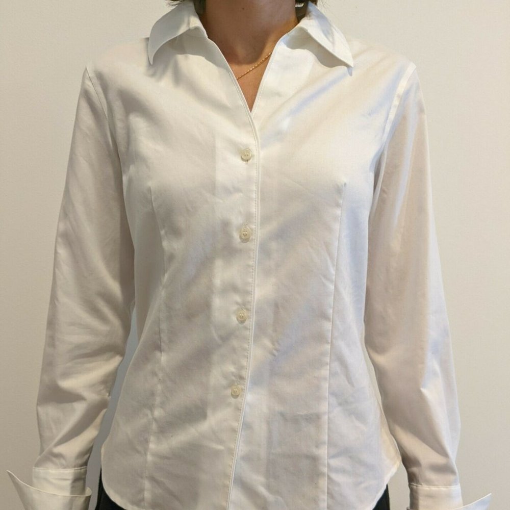 Calvin Klein Women's Blouse Dress Shirt Size 6 Non-Iron - Picture 1 of 9